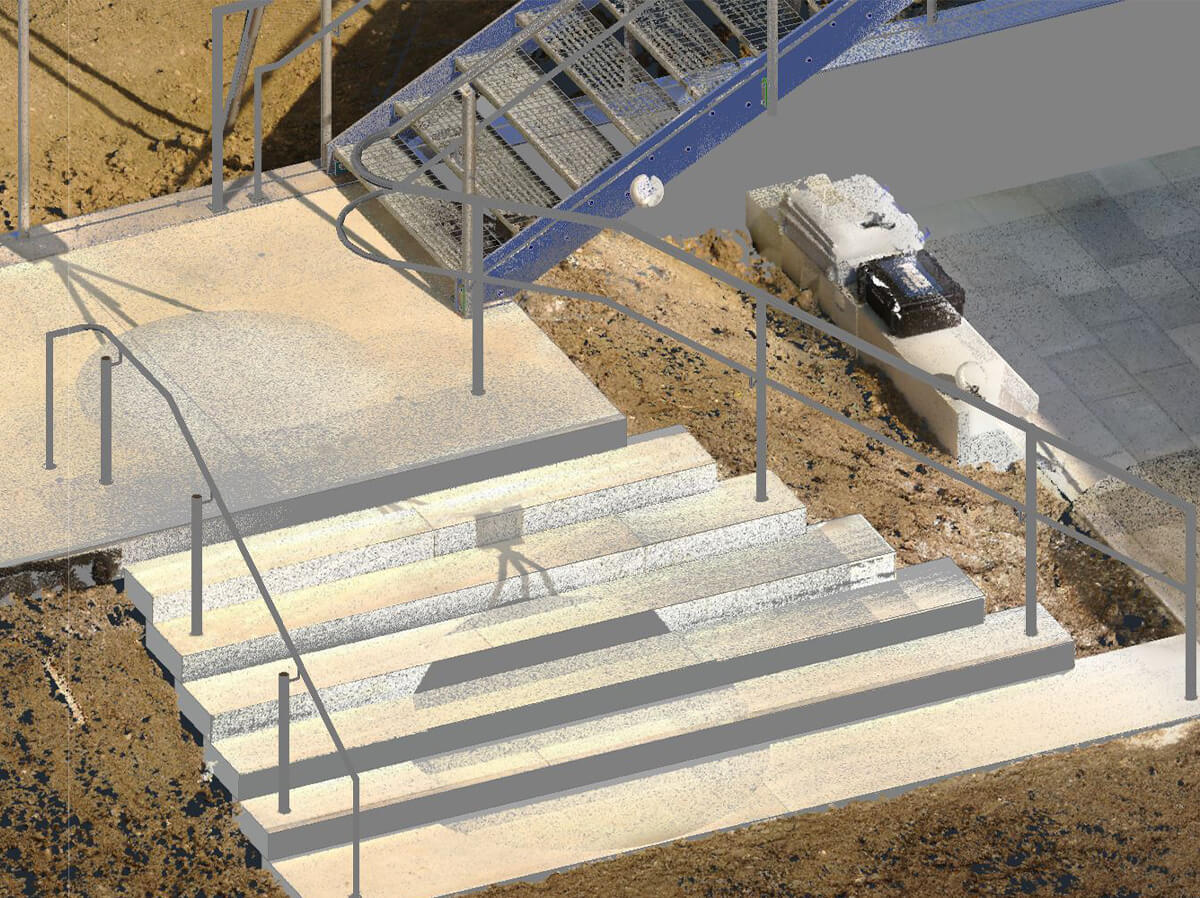 KiTa Gaimersheim, Punktwolke mit 3D Planung